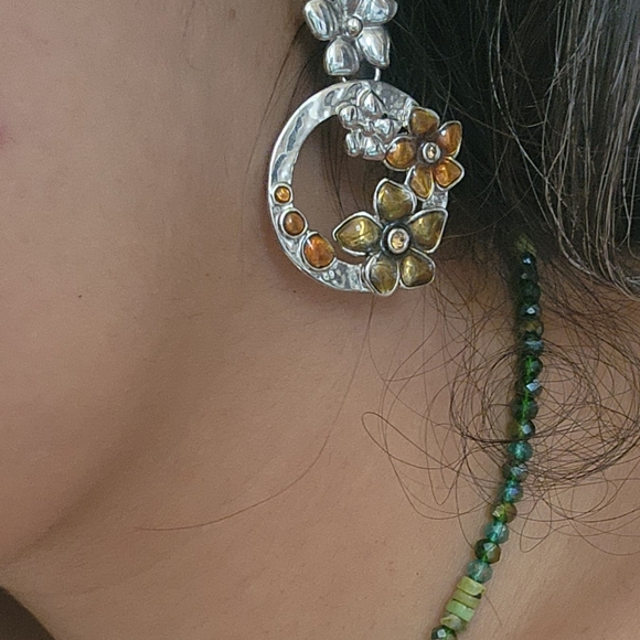 Beautiful spring flowers earings - Picture 4 of 4